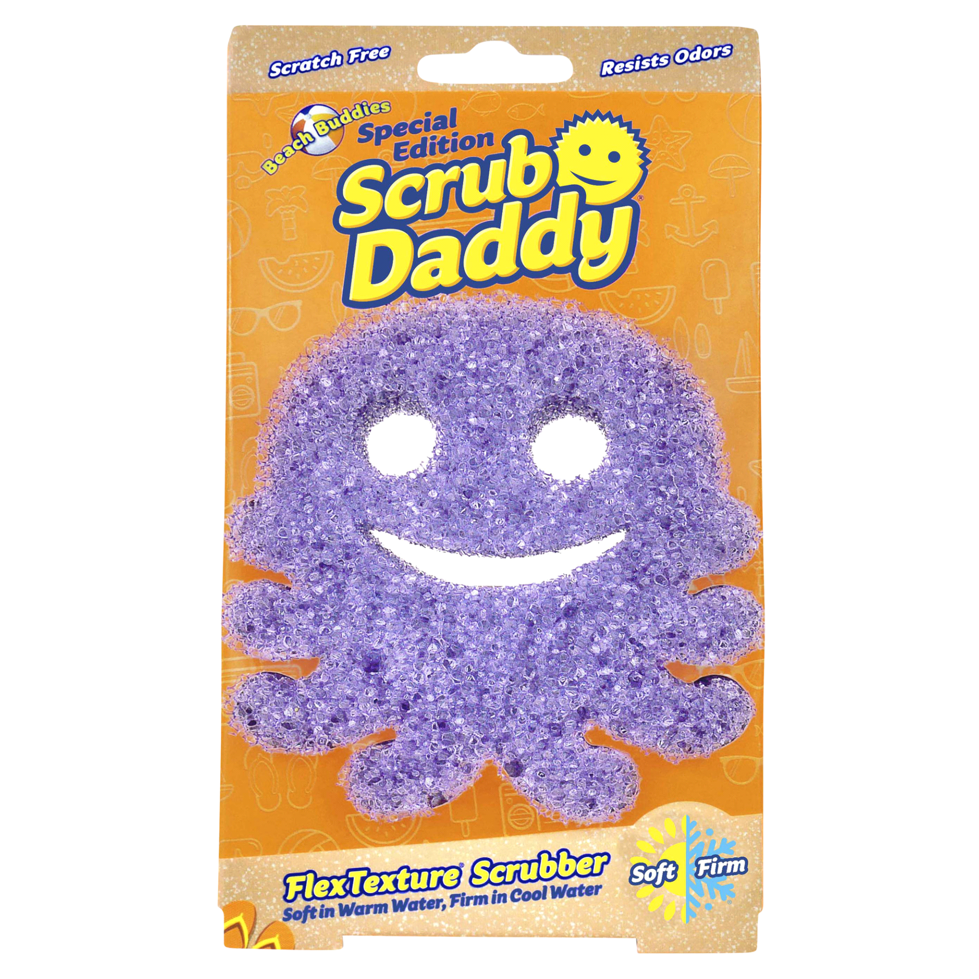 slide 1 of 1, Scrub Daddy Flextexture Scrubber - Octopus, 1 ct