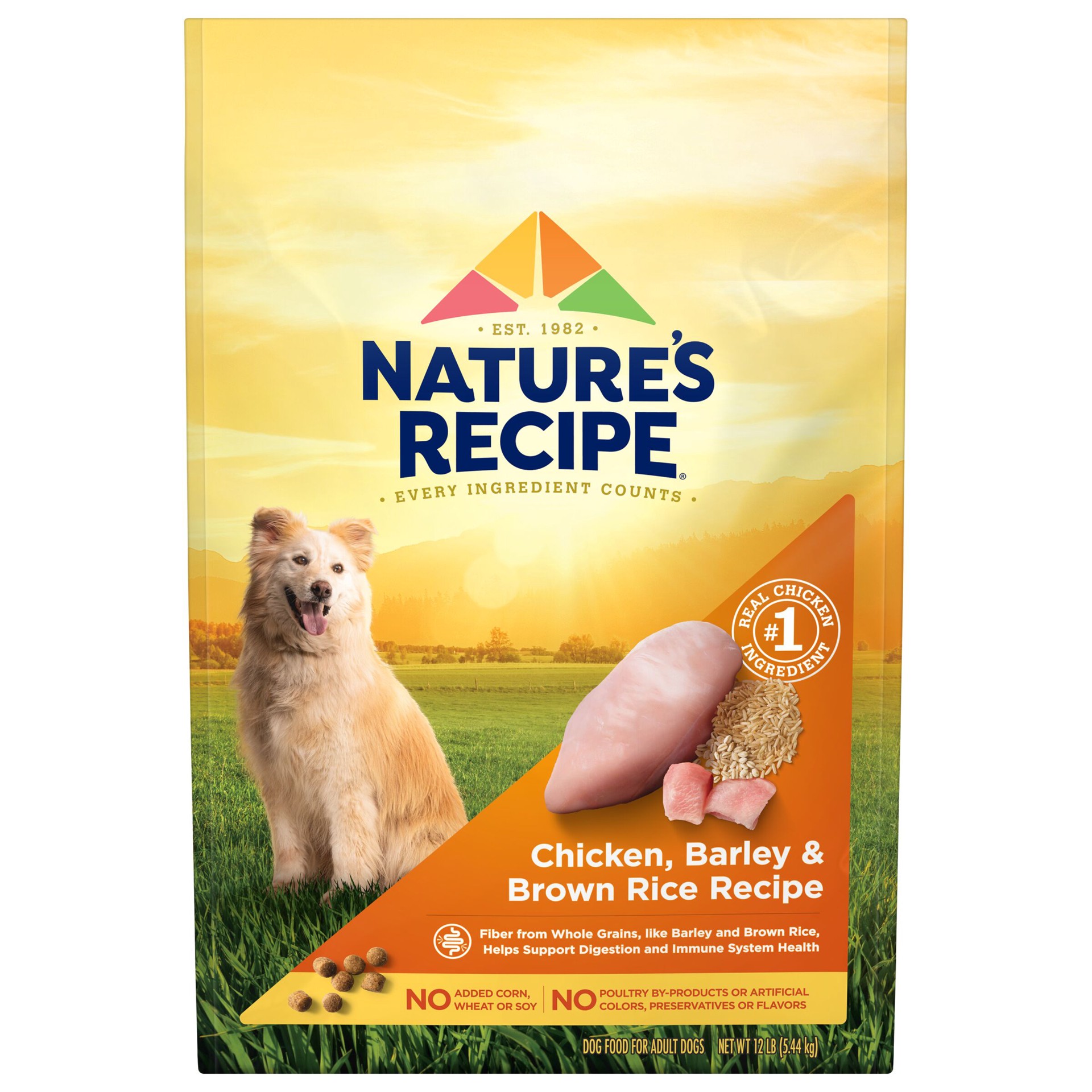 slide 1 of 10, Nature's Recipe Nature′s Recipe Chicken, Barley & Brown Rice Recipe Dry Dog Food, 12 lb. Bag, 12 lb