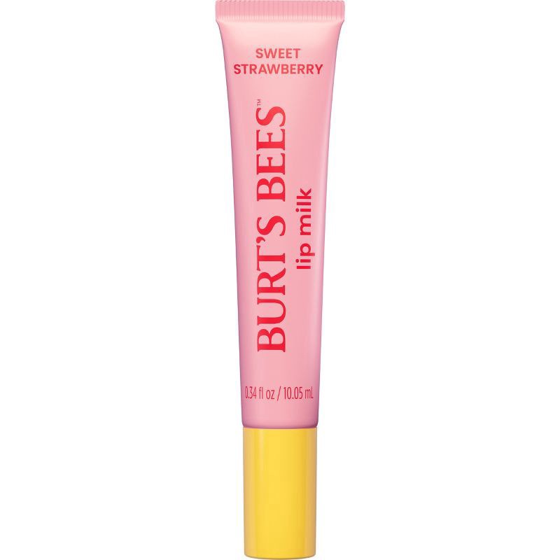 slide 5 of 10, Burt's Bees Daily Moisturizer Sweet Strawberry Lip Milk 0.34 fl oz, 0.34 fl oz