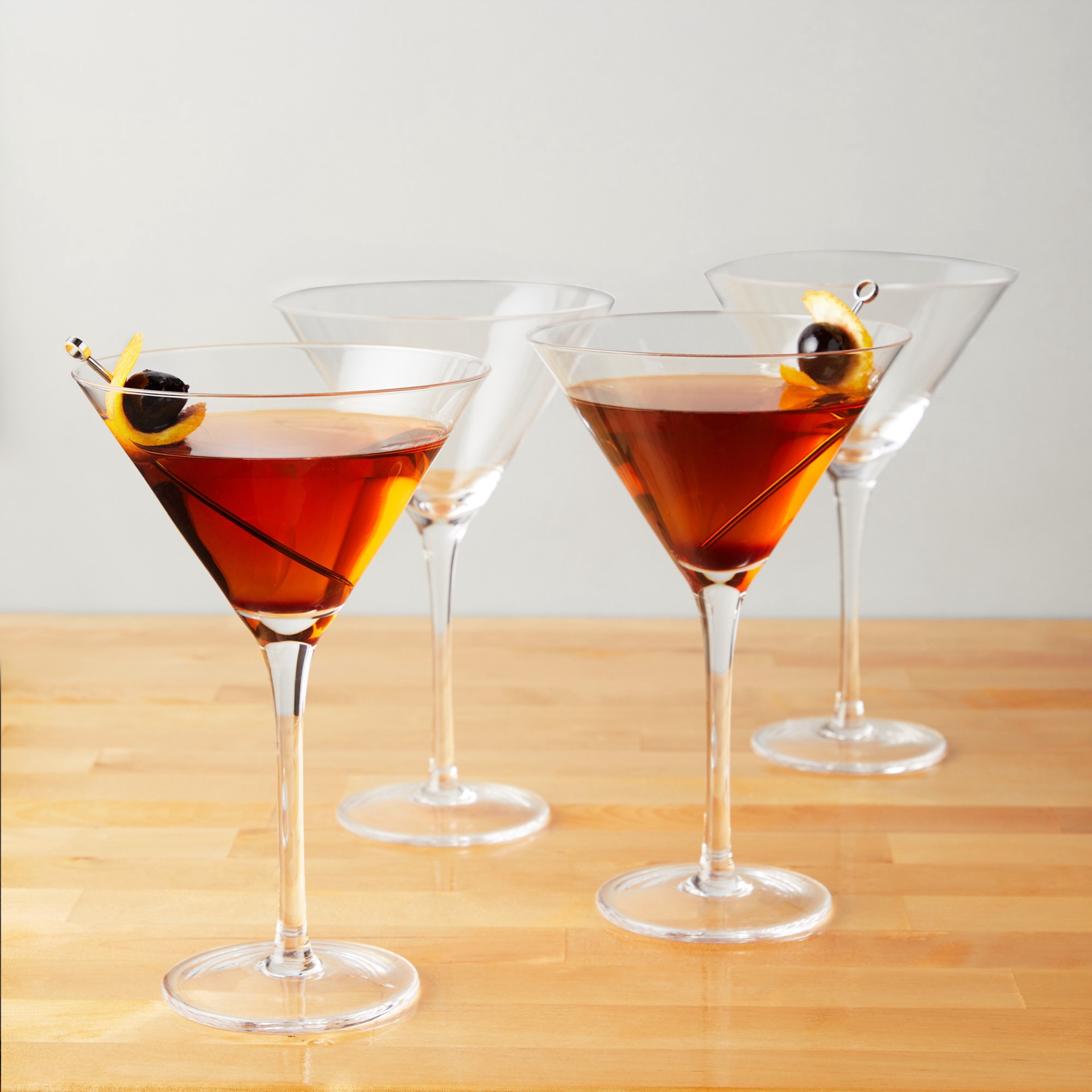 slide 5 of 5, True 12 Ounce Manhattan Martini Glass 4 ea, 1 ct