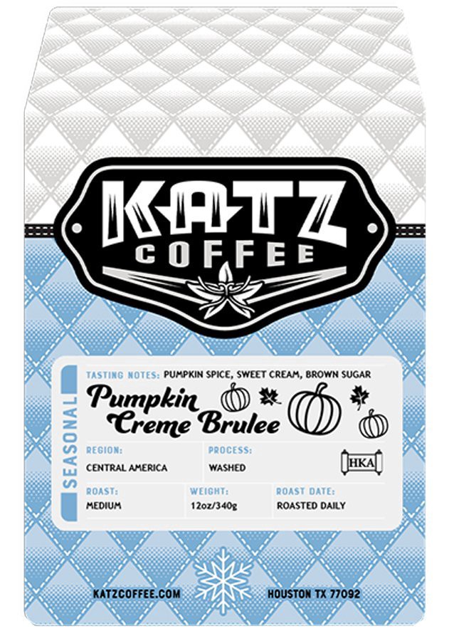 slide 1 of 1, Katz Pumpkin Crème Brûlée Whole Bean Coffee, 12 oz