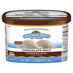 Cedar Crest Chocolate Malt Ice Cream