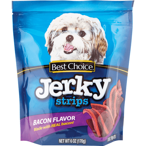 slide 1 of 1, Best Choice Bacon Flavor Jerky Strips, 6 oz