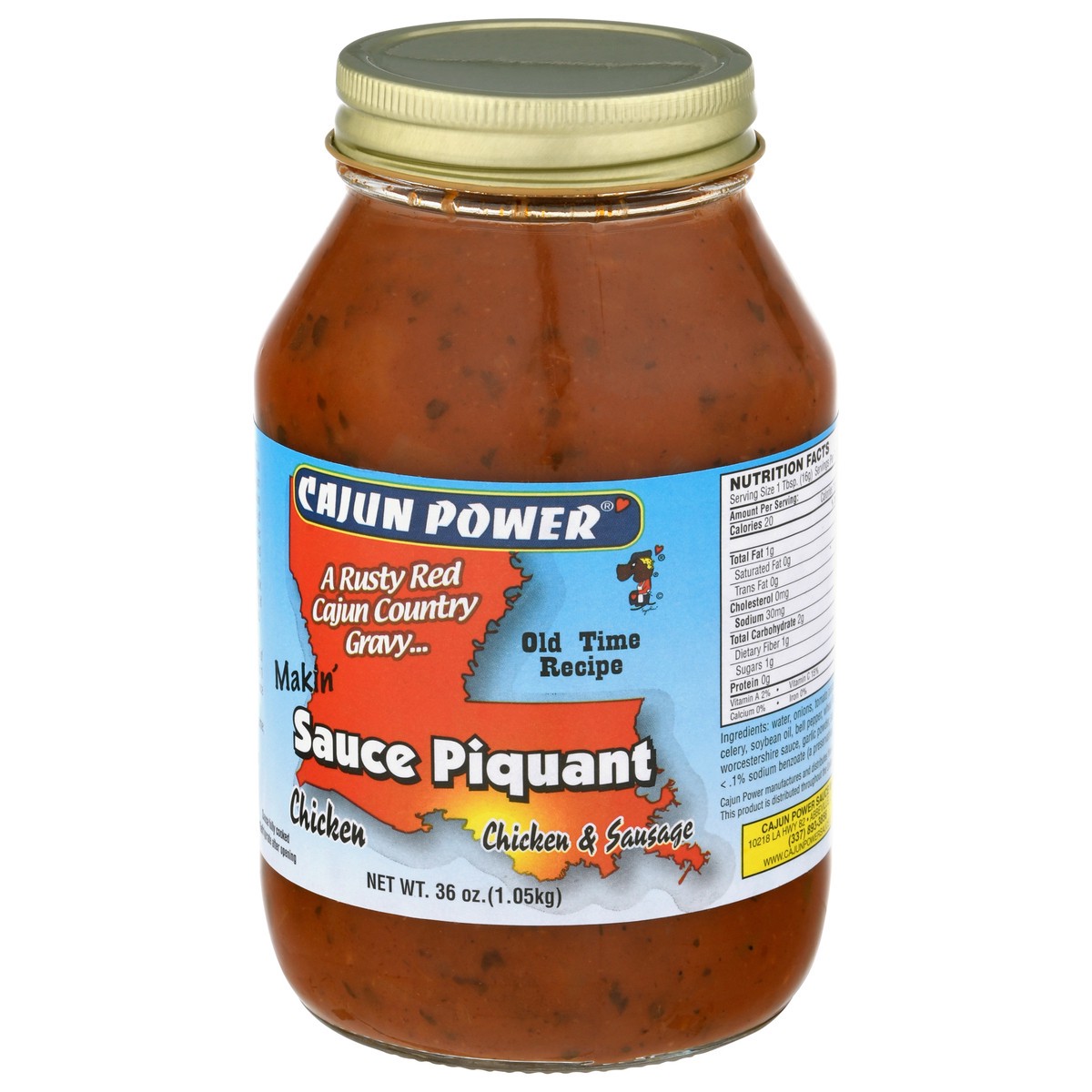 slide 6 of 12, Cajun Power Chicken Sauce Piquant 36 oz, 36 oz