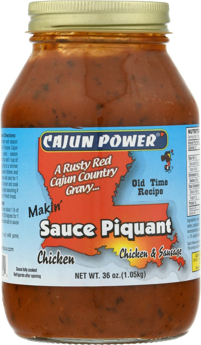 slide 9 of 12, Cajun Power Chicken Sauce Piquant 36 oz, 36 oz