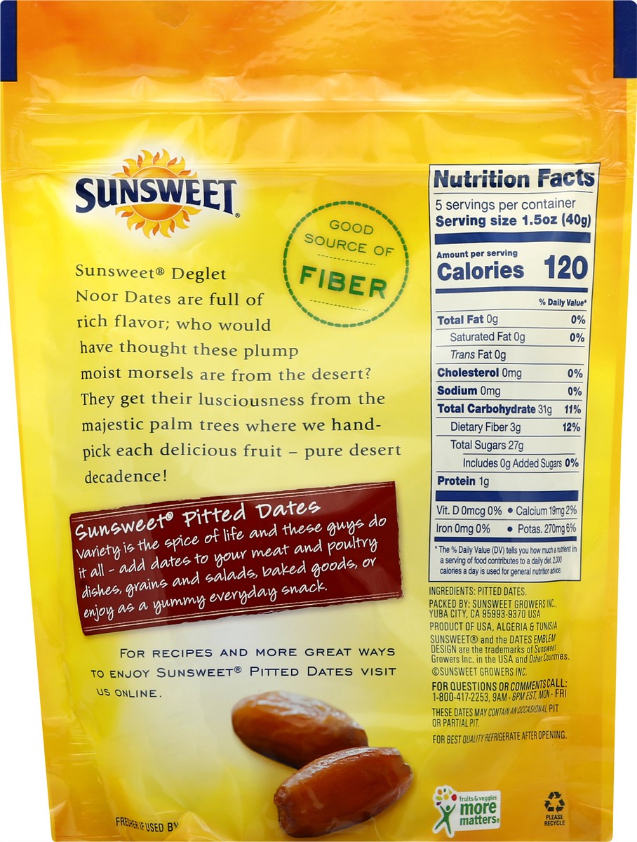 slide 7 of 9, Sunsweet Desert Palm Pitted Dates 8 oz, 8 oz