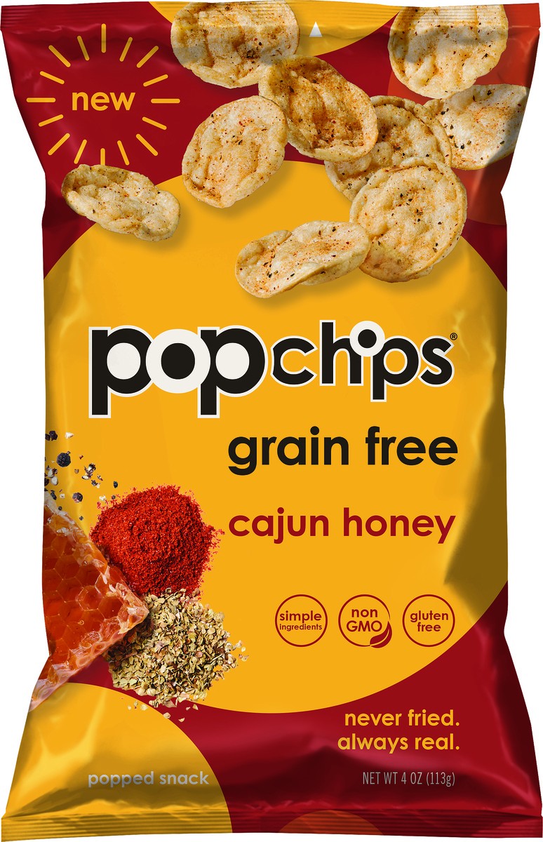 slide 4 of 6, popchips Grain Free, Cajun Honey, 4 oz