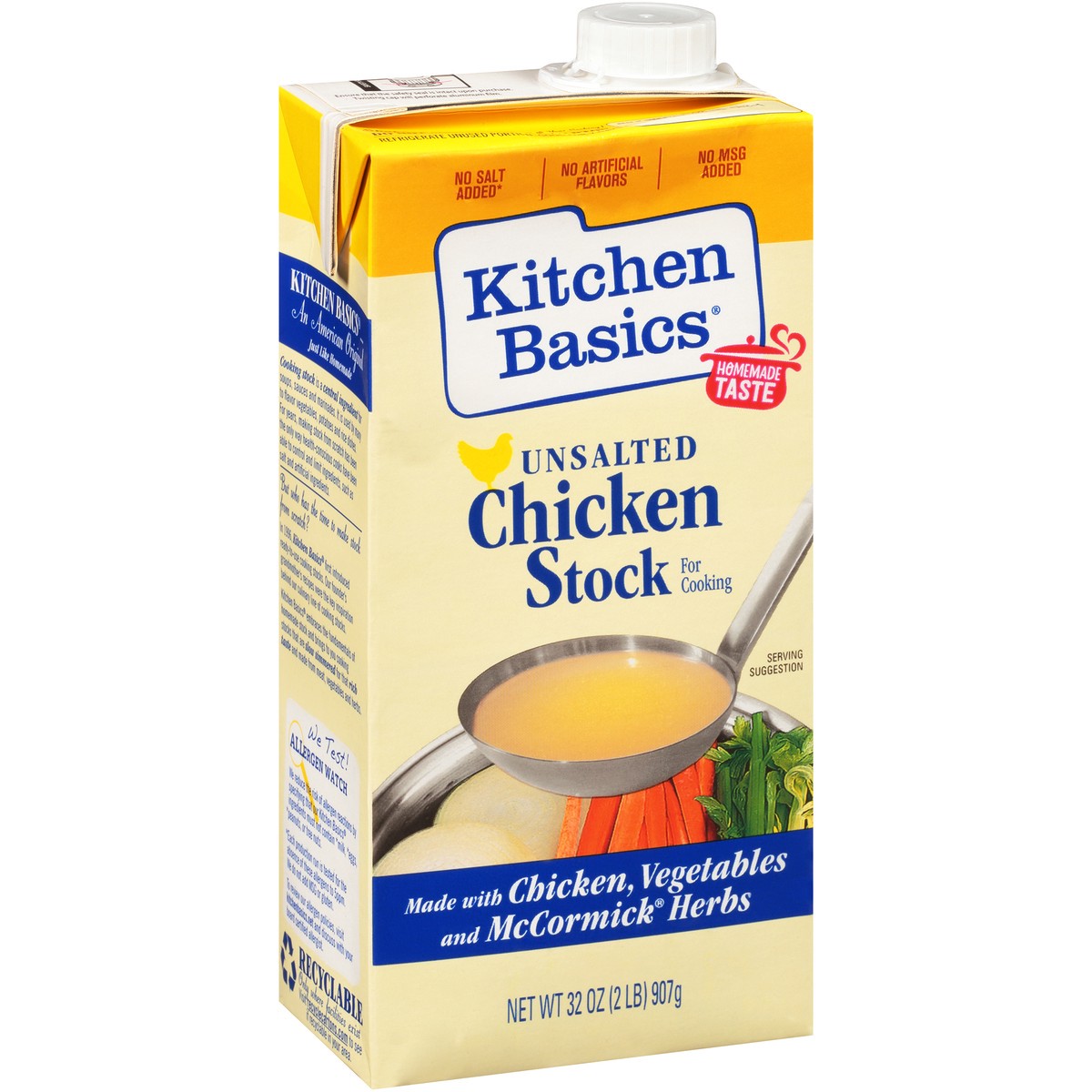 slide 2 of 9, Kitchen Basics Gluten Free Unsalted Chicken Stock, 