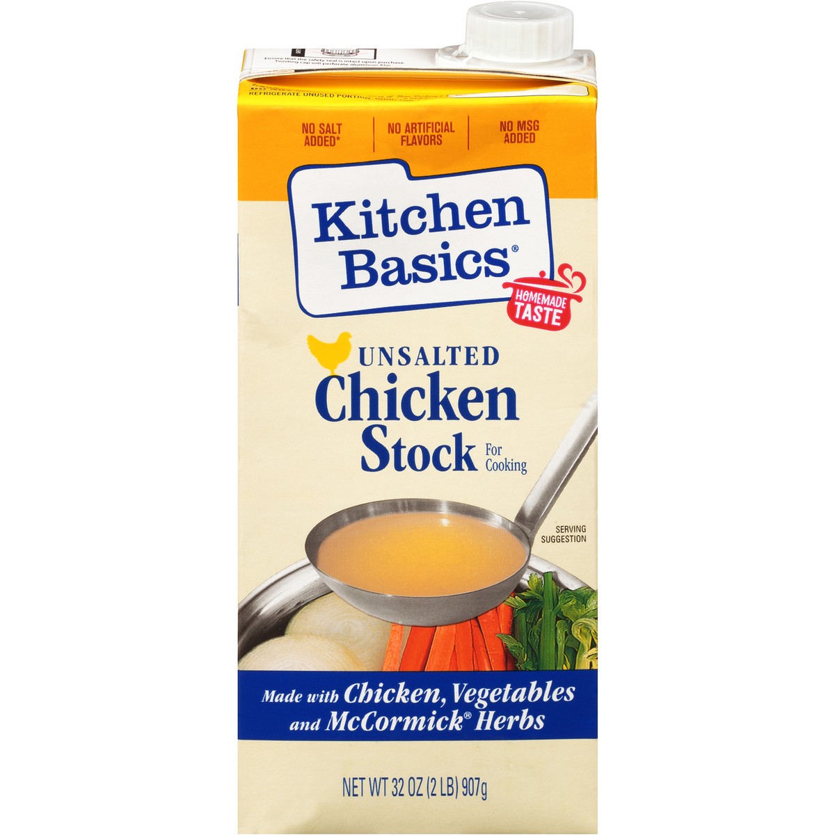 slide 1 of 9, Kitchen Basics Gluten Free Unsalted Chicken Stock, 