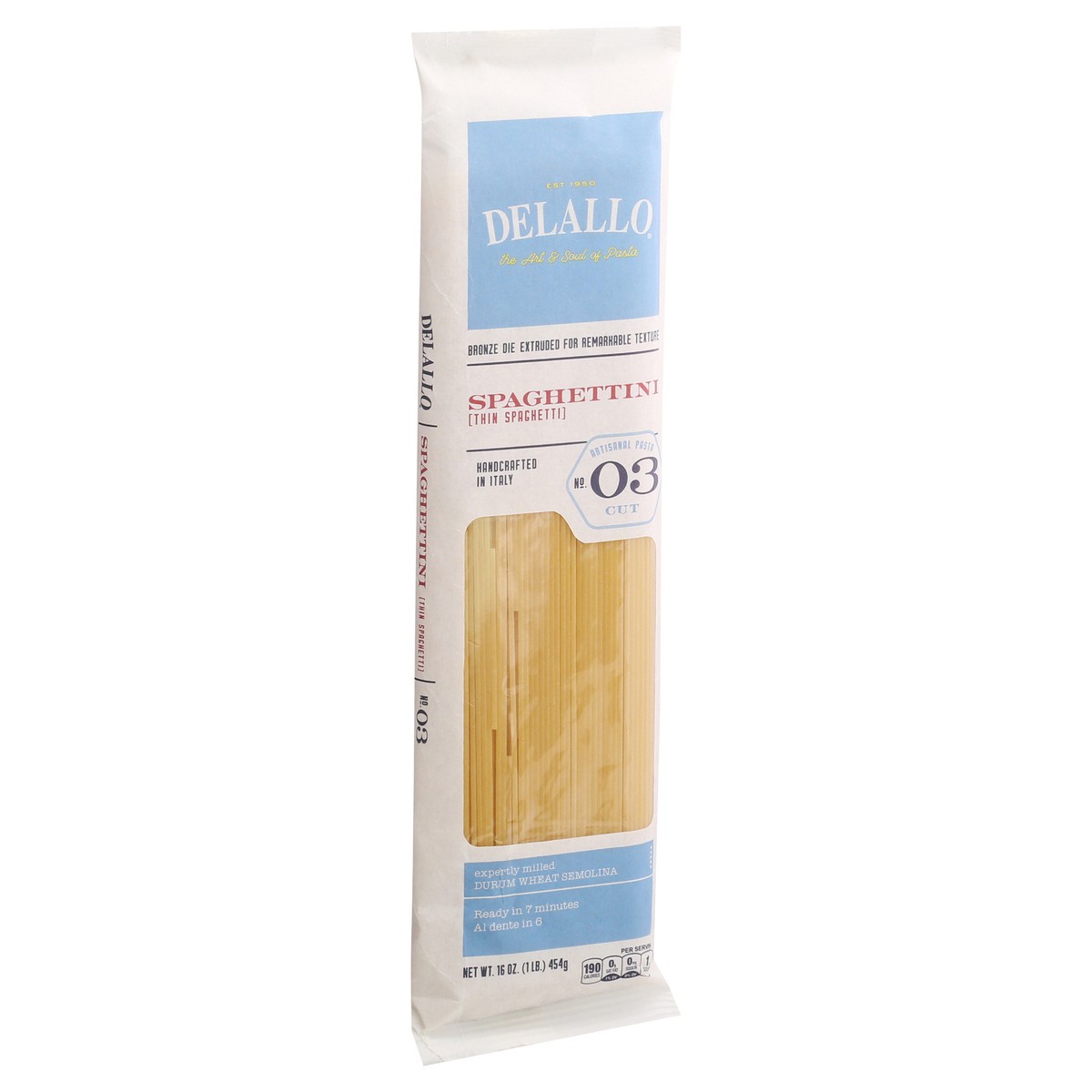 slide 6 of 13, Delallo Pasta Spaghetti Thin No. 3 - 16 Oz, 16 oz