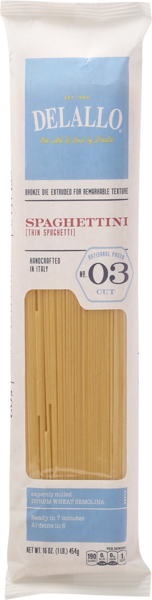 slide 2 of 13, Delallo Pasta Spaghetti Thin No. 3 - 16 Oz, 16 oz