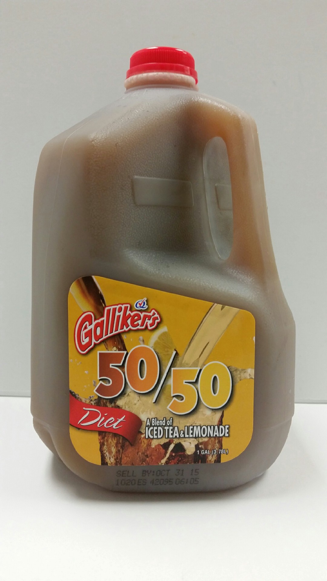 slide 1 of 1, Galliker's Galliker Diet 50/50 Ice Tea Lemonade - 128 oz, 4 qt