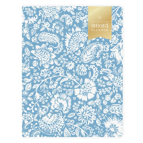 slide 1 of 6, 2025 Day Designer Monthly Planning Calendar, 8-1/2"" X 11"", Laila Blue, January To December, 148825, 1 ct