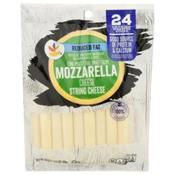 Giant Reduced Fat Part-Skim Mozzarella String Cheese - 24 ct