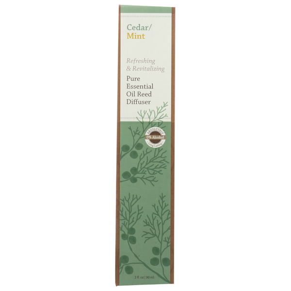 slide 1 of 1, Sunleaf Cedar Mint Essential Oil Reed Diffuser, 1 ct