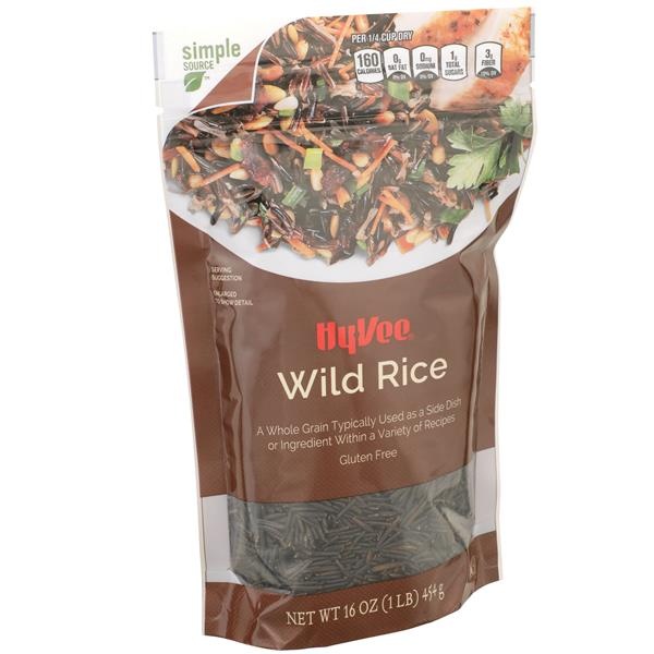 slide 1 of 1, Hy-vee Wild Rice, 16 oz
