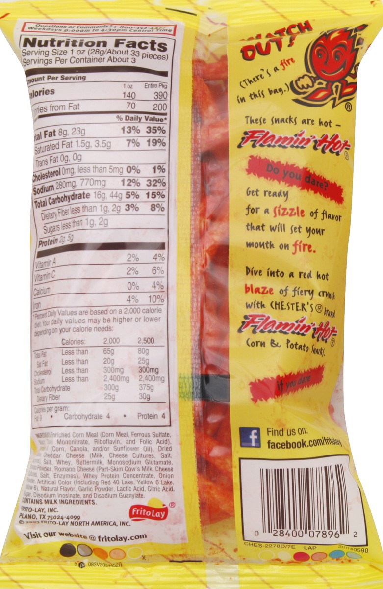 slide 6 of 6, Chester's Flamin' Hot Fries, 2.75 oz