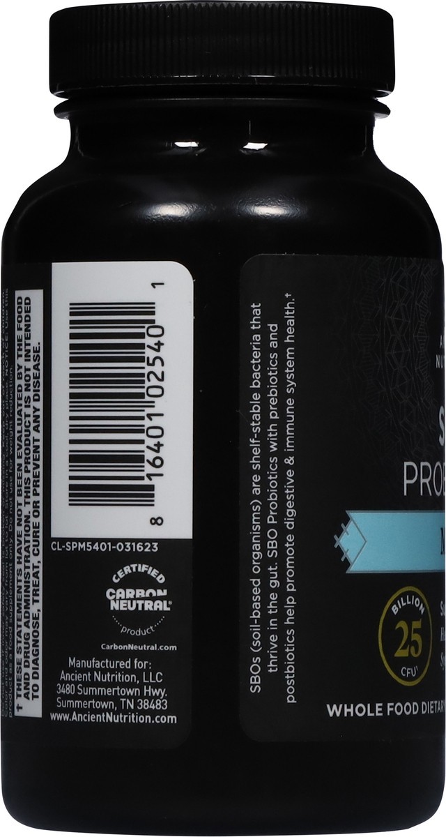 slide 2 of 12, Ancient Nutrition Men's SBO Probiotics 60 Capsules, 60 ct