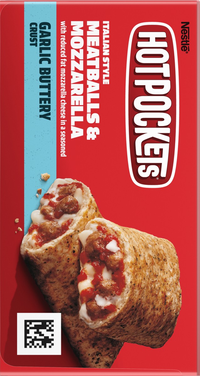 slide 12 of 15, Hot Pockets Italian Style, Meatballs and Mozzarella, Frozen Snack, 12 Pack, 12 ct