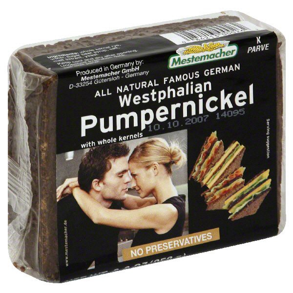 slide 1 of 1, Mestemacher Bread, Pumpernickel, Westphalian, 8.8 oz