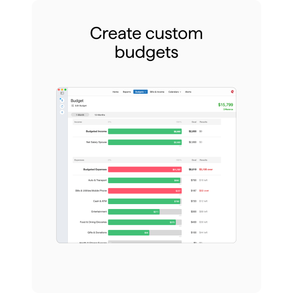 slide 5 of 5, Quicken Classic Deluxe, 1-Year Subscription, Windows/Mac, Product Key, 1 ct