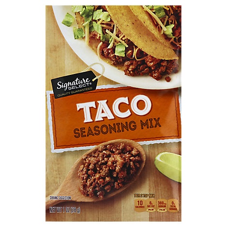 slide 1 of 1, Signature Select Seasoning Mix Taco, 1 oz