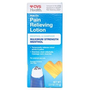 slide 1 of 1, CVS Health Roll-On Pain Relieving Lotion, Menthol & Camphor, 2.5 Oz, 2.5 oz