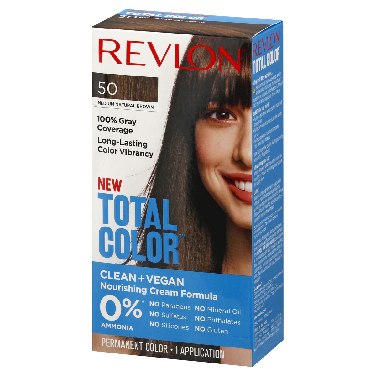 slide 4 of 12, Revlon Total Color Medium Natural Brown 50 Permanent Color 1 ea, 1 ct