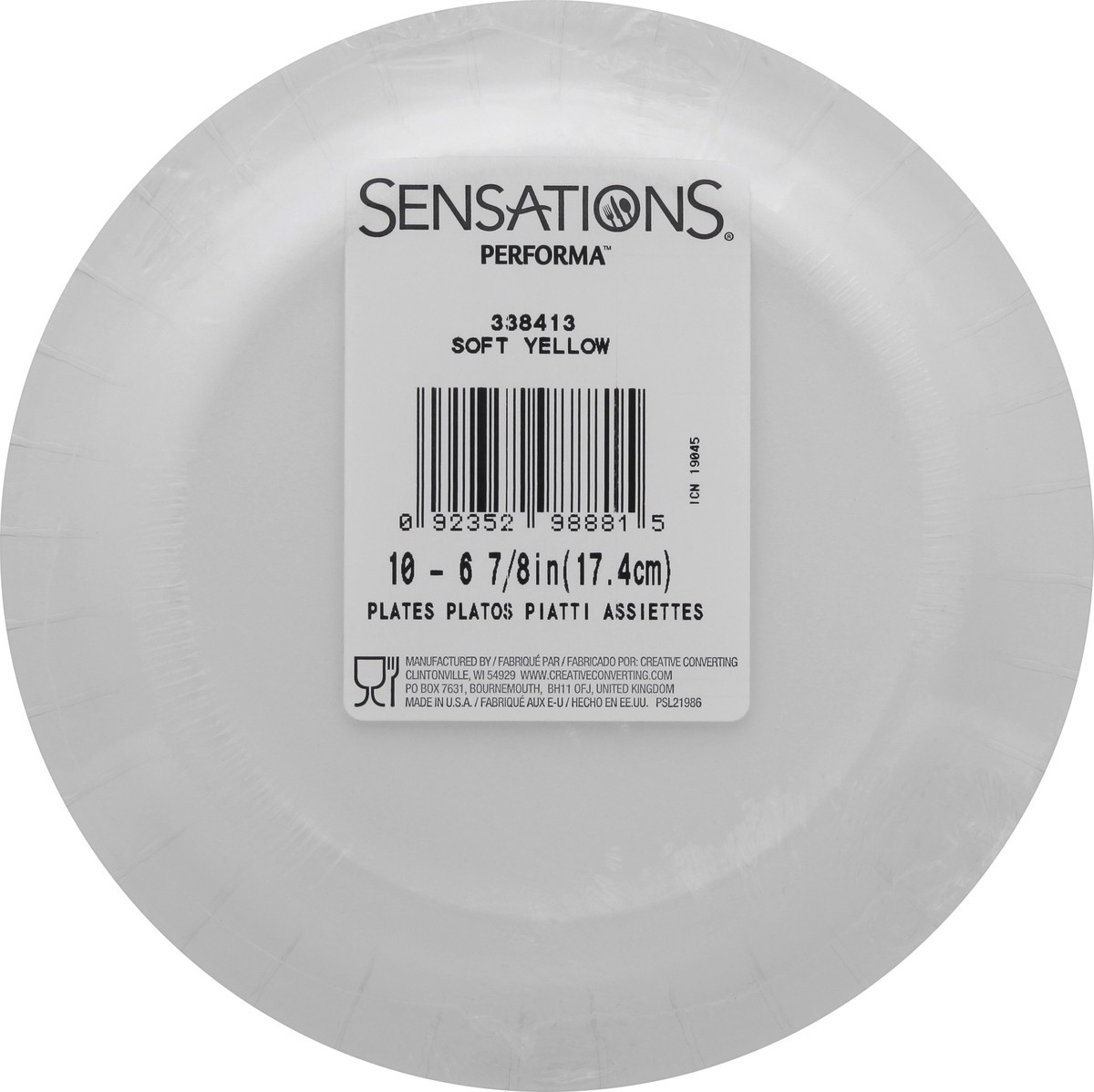 slide 5 of 7, Sensations Plates 10 ea, 10 ct