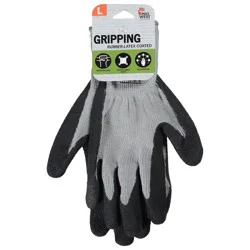 Midwest Black Gripping Gloves, Large, 1 ea