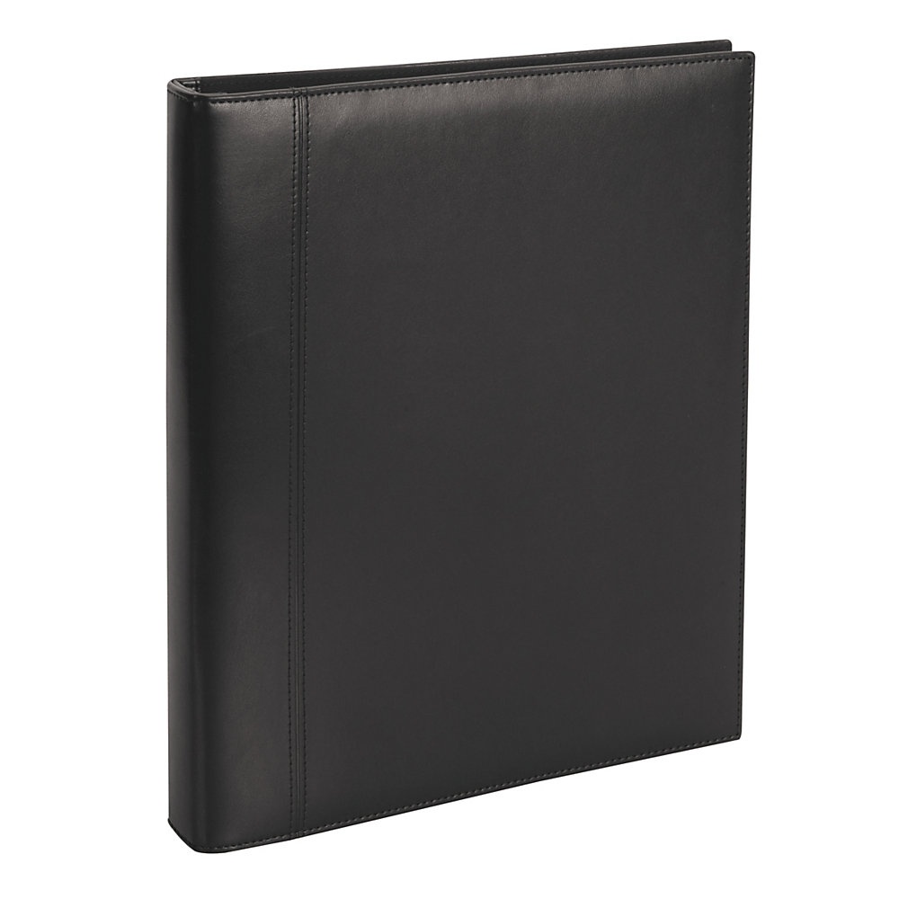 slide 1 of 1, Office Depot Brand Premium Leatherette Presentation Binder, 1'' Rings, Black, 1 ct