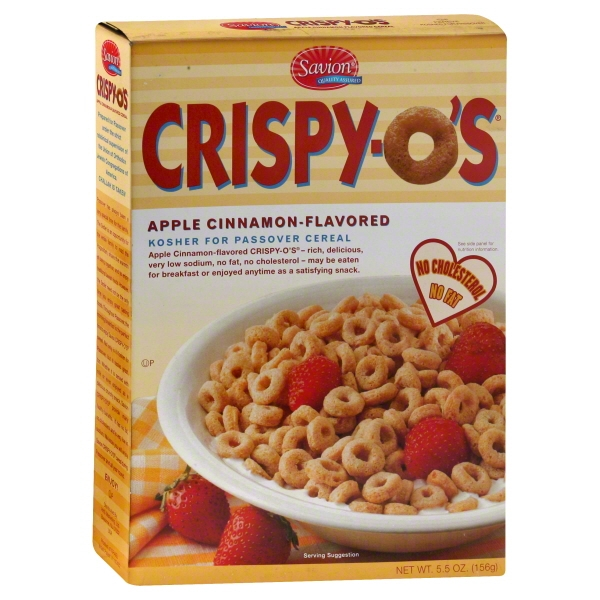 slide 1 of 1, Savion Crispy-O's, Apple Cinnamon-Flavored, 5.5 oz