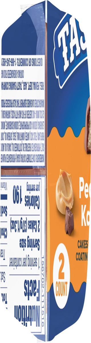 slide 2 of 11, Tastykake Peanut Butter Kandy Kakes, Chocolate and Peanut Butter Snack Cakes, 1.33 oz, 2 Count, 2 ct