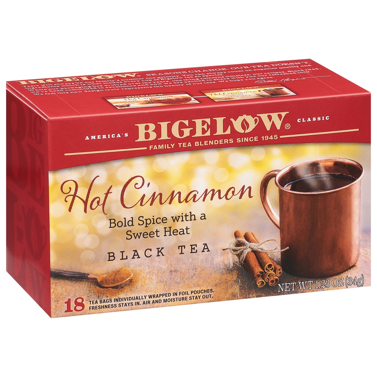 slide 2 of 9, Bigelow Hot Cinnamon Black Tea, 1.23 oz