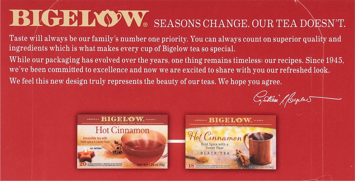 slide 9 of 9, Bigelow Hot Cinnamon Black Tea, 1.23 oz