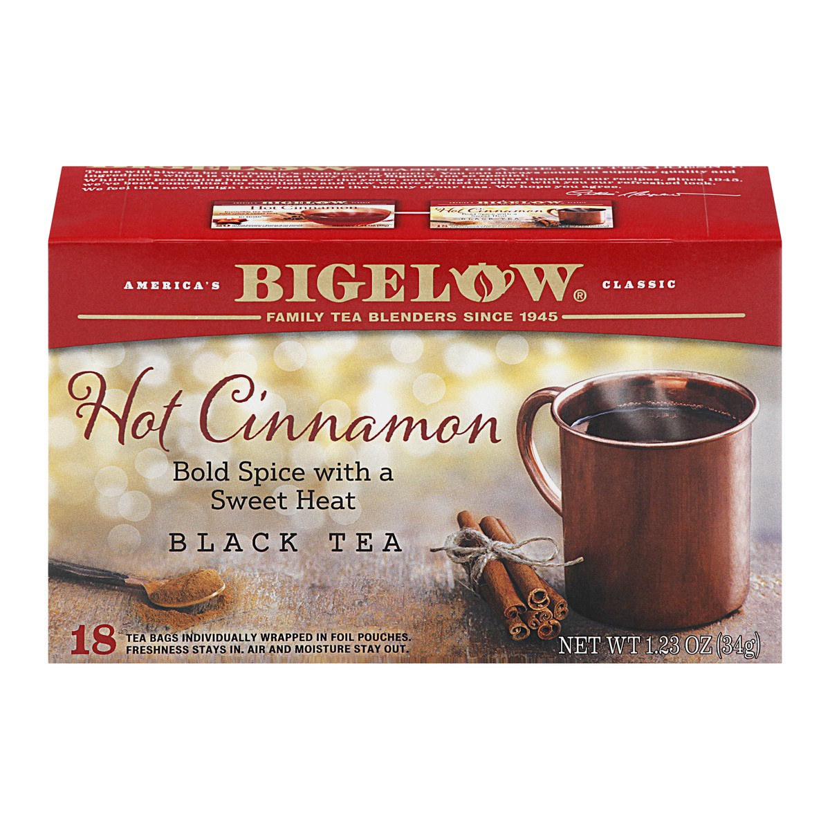 slide 1 of 9, Bigelow Hot Cinnamon Black Tea, 1.23 oz