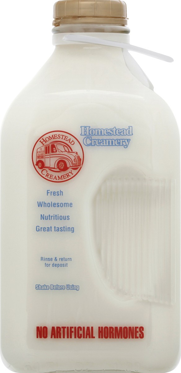 slide 8 of 9, Homestead Creamery Creamline Whole Milk, 1/2 gal