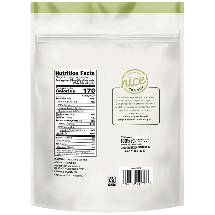 slide 4 of 5, Nice! In-Shell Pistachios Sea Salt, 24 oz