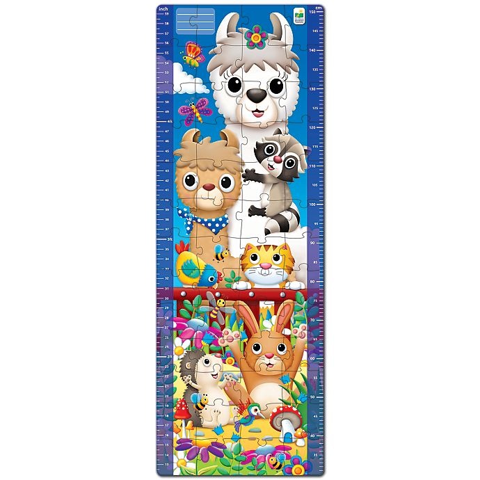 slide 1 of 2, The Learning Journey Long & Tall Puzzles Animal Friends Growth Chart, 1 ct