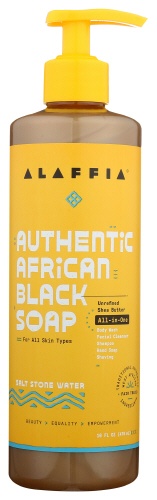 slide 1 of 1, Alaffia African Black Soap Salt Stone Water, 16 fl oz
