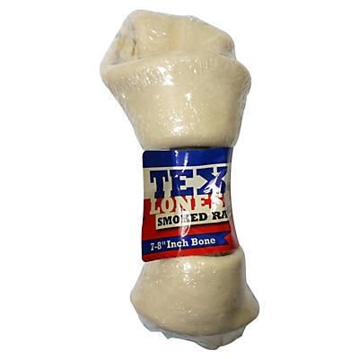 slide 1 of 1, Texas Lone Star Smoked Rawhide 7-8 Inch Bone, 1 ct