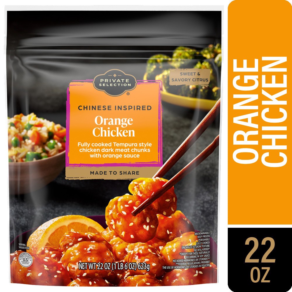 slide 1 of 1, Private Selection® Chinese Inspired Mandarin Orange Chicken, 22 oz