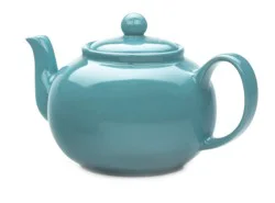 RSVP International Turquoise Stoneware Teapot