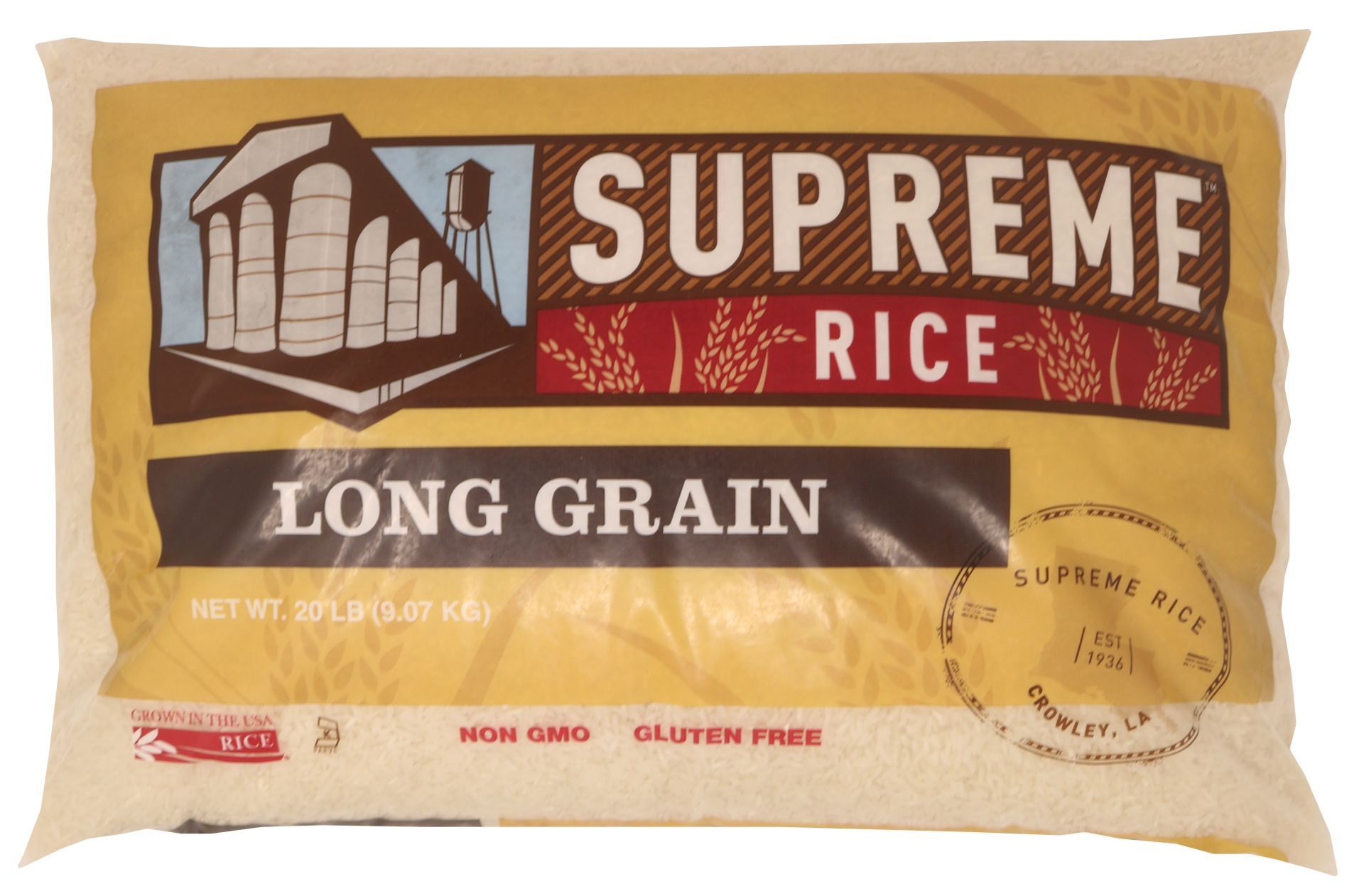 slide 1 of 1, Supreme Long White Rice, 20 lb