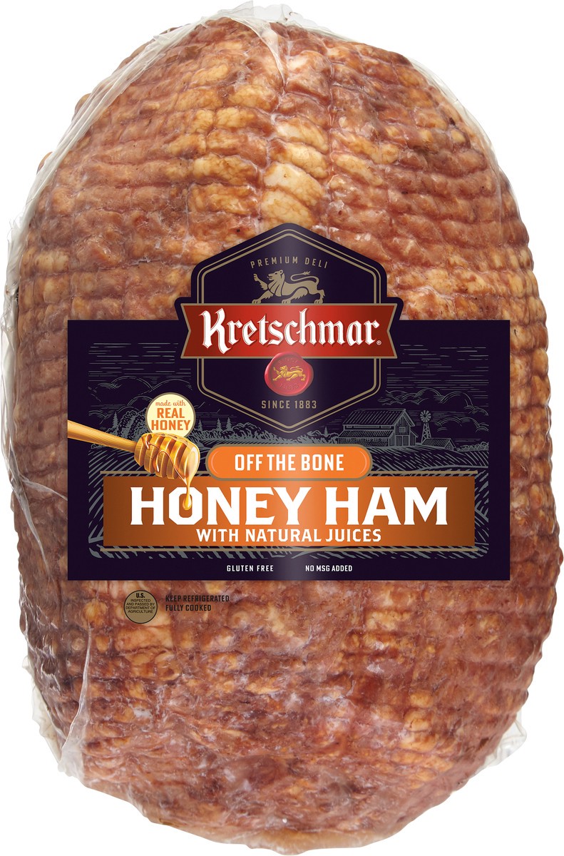 slide 8 of 11, Kretschmar Premium Deli Off The Bone Honey Ham, 1 ct