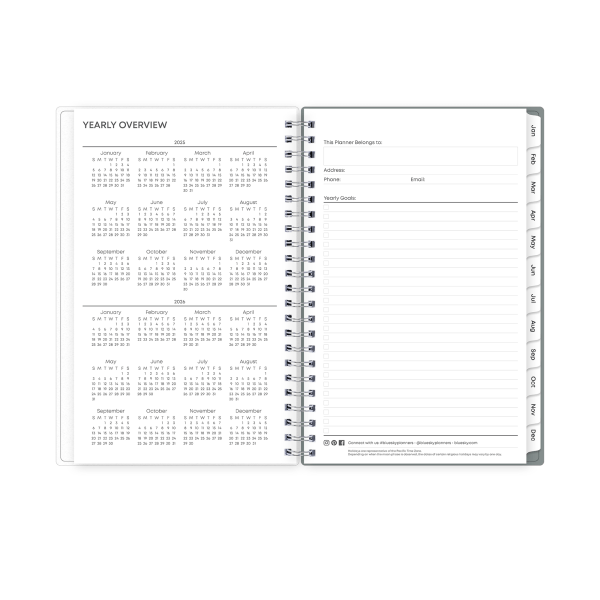 slide 7 of 7, 2025 Blue Sky Weekly/Monthly Planning Calendar, 5"" X 8"", Ellery Frosted, January To December, 148912, 1 ct