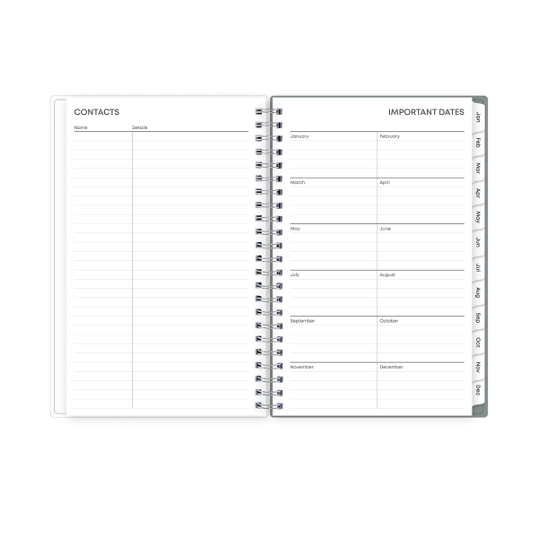 slide 3 of 7, 2025 Blue Sky Weekly/Monthly Planning Calendar, 5"" X 8"", Ellery Frosted, January To December, 148912, 1 ct