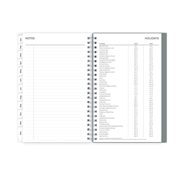 slide 6 of 7, 2025 Blue Sky Weekly/Monthly Planning Calendar, 5"" X 8"", Ellery Frosted, January To December, 148912, 1 ct