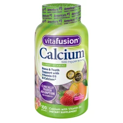 vitafusion Calcium Dietary Supplement Adult Gummies Fruit Cream
