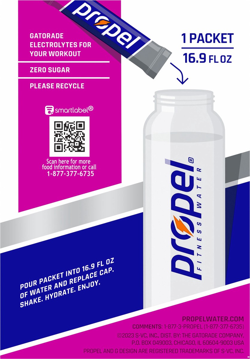 slide 5 of 10, Propel Electrolyte Water Beverage Mix, 10 ct